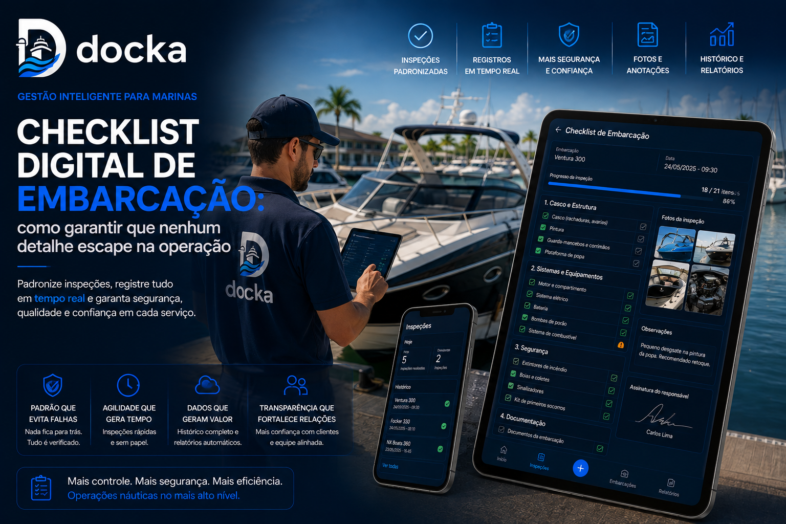 Checklist Digital de Embarcação: como garantir que nenhum detalhe escape na operação